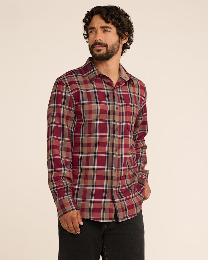 MEN'S PLAID MERINO LODGE SHIRT